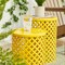 Set of 2 Metal Garden Stool or Planter Stand or Accent Table or Side Table